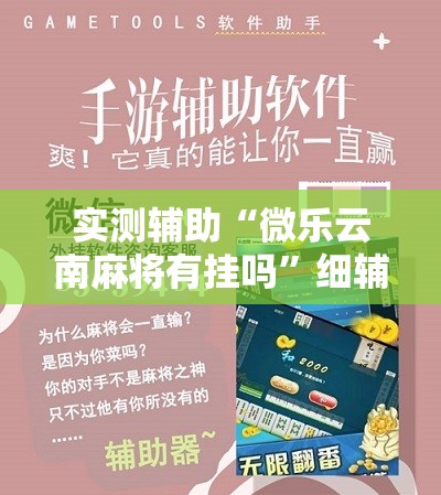 实测辅助“微乐云南麻将有挂吗	”细辅助教程分享