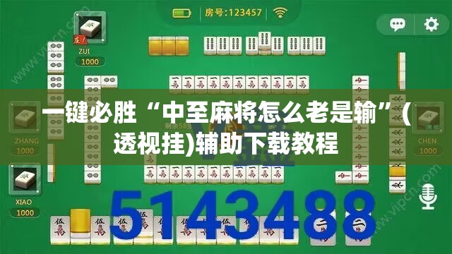 一键必胜“中至麻将怎么老是输”(透视挂)辅助下载教程