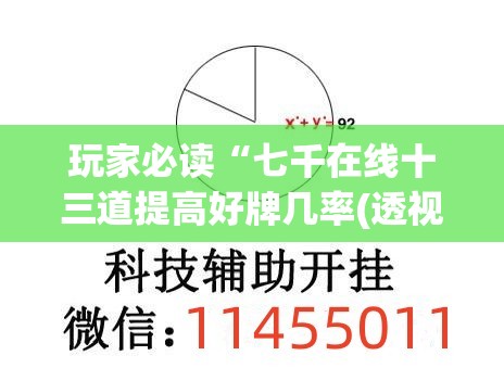 玩家必读“七千在线十三道提高好牌几率(透视)	”开挂辅助脚本+详细开挂安装教程