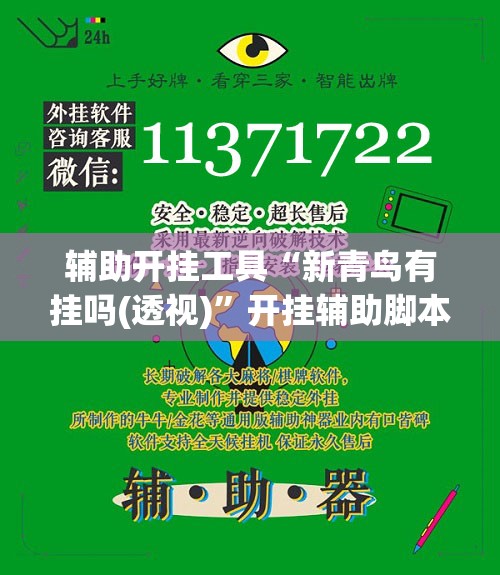 辅助开挂工具“新青鸟有挂吗(透视)”开挂辅助脚本+详细开挂安装教程