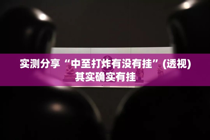 实测分享“中至打炸有没有挂	”(透视)其实确实有挂
