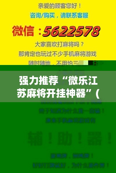 强力推荐“微乐江苏麻将开挂神器”(辅助神器)开挂详细教程